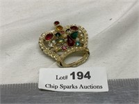 Vintage Crown Broach Pin