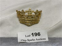 Vintage Crown Broach Pin