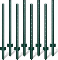 7FT Wider Metal Fence Post  Pack of 8  U Post