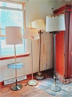 4 Brass Floor Lamps