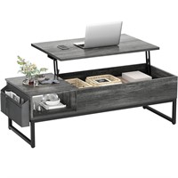 Aheaplus Lift Top Coffee Table with Storage, Wood