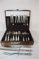 Vtg Oneida Silver Plate Flatware Set & Misc