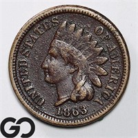 1863 Indian Head Cent, Civil War Date