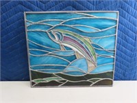 Stained Glass 15x13 Rainbow Trout
