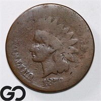 1876 Indian Head Cent, AG Bid: 15