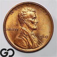 1910 Lincoln Wheat Cent, Gem BU+ RD Bid: 450