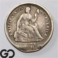 1873 Seated Liberty Half Dime, Details