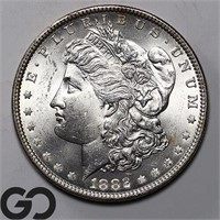 1882 Morgan Silver Dollar, Gem BU Bid: 300