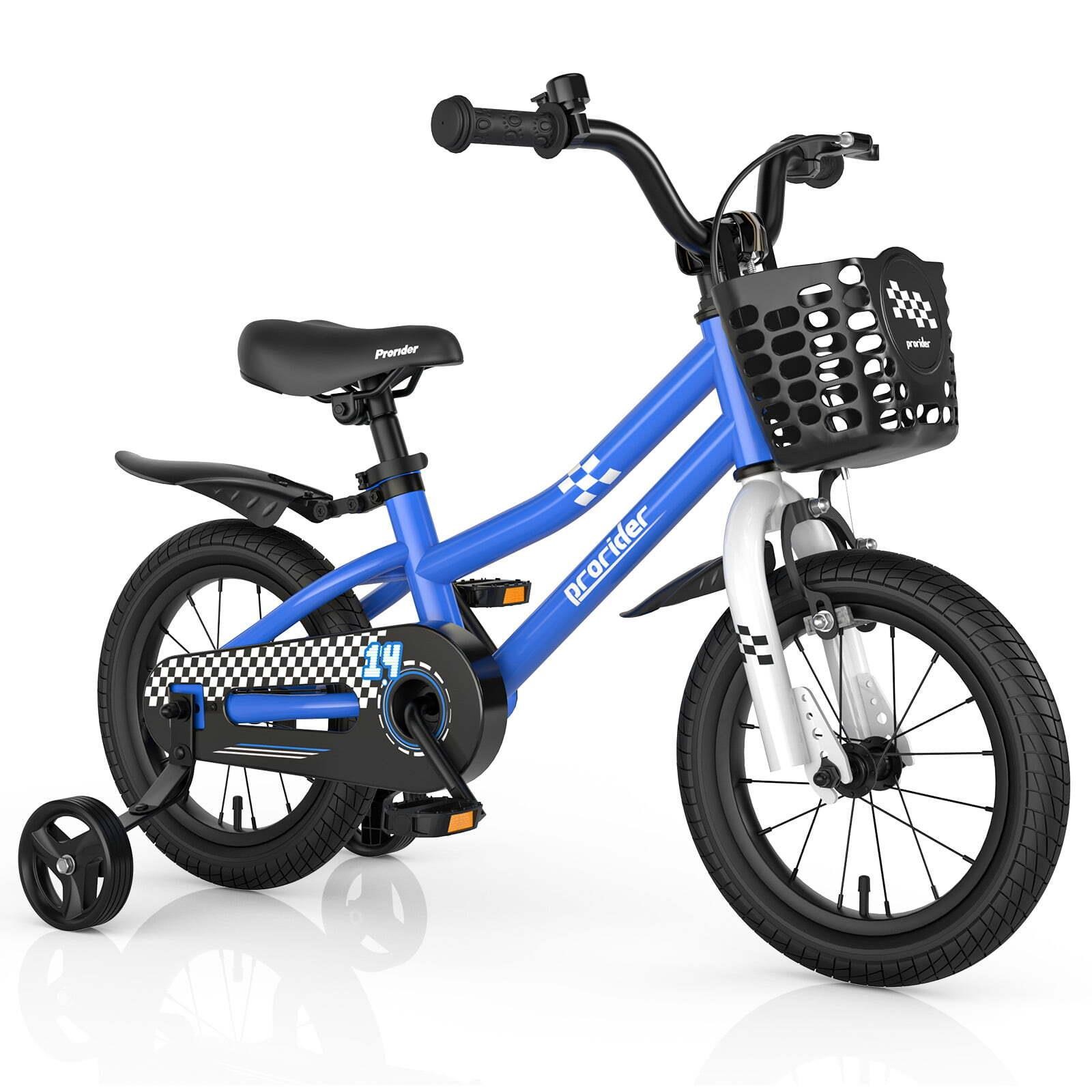 Costway 14'' Kid's Bike with Removable Training Wh