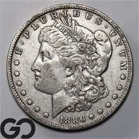 1886-O Morgan Silver Dollar, XF Bid: 79