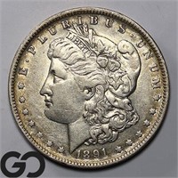 1891-O Morgan Silver Dollar, XF Bid: 100