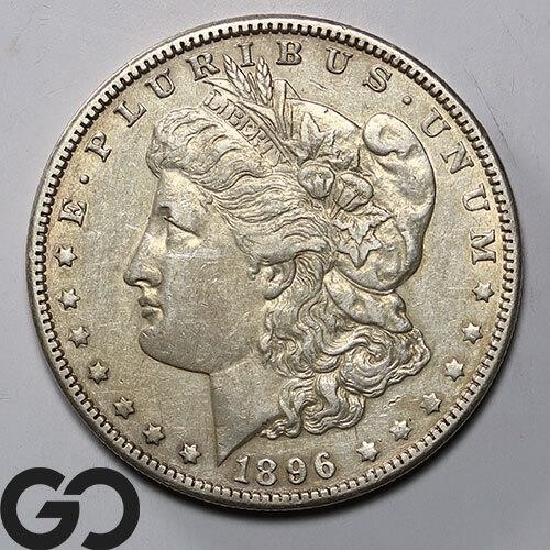1896-O Morgan Silver Dollar, AU Bid: 185