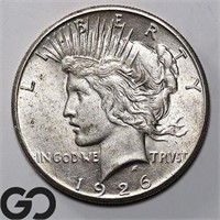 1926 Peace Dollar, BU Bid: 80