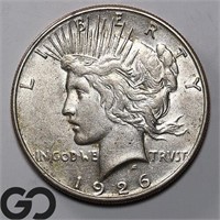 1926-S Peace Dollar, AU Bid: 50