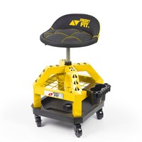 FreekyFit Rolling Shop Stool for Garage with Cast