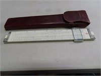 Vintage POST VERSALOG Slide Rule Ruler w/ Case