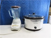 (2) Classic Crock Pot & GlassTop Kitchen Blender