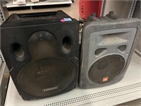 Samson, JBL speakers.