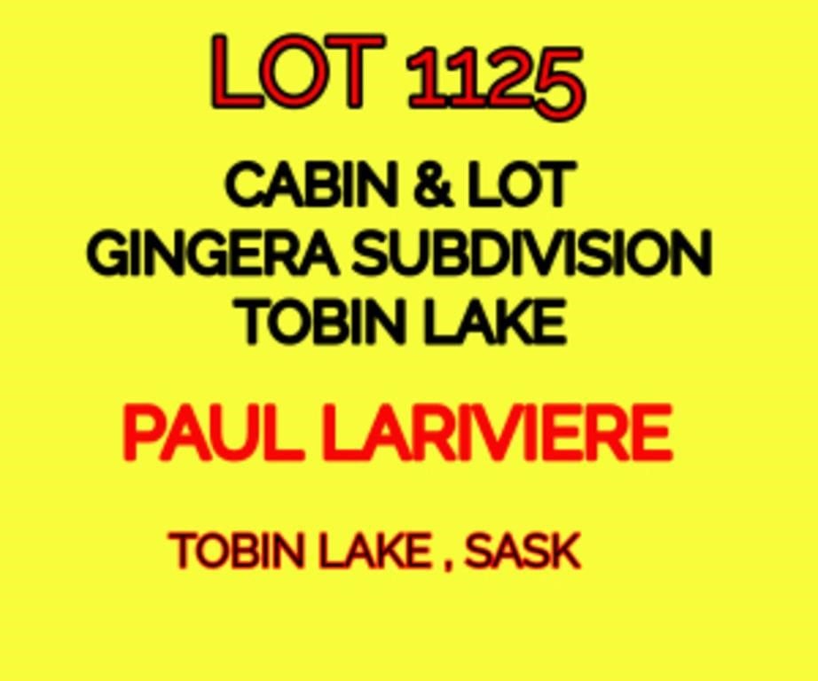 Lot 1125 Paul Lariviere/gingera Cabin/lot