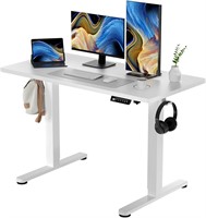 48X24in  White Standing Desk  Adjustable