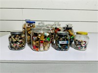 Jars of Thread & Buttons
