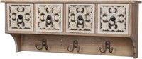 MAONAME Coat Rack Wall Mounted Shelf  4 Cabinets
