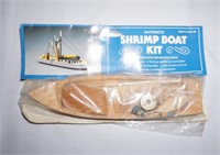 small wooden model shrimp boat made in USA