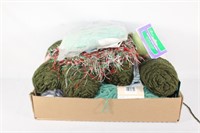 Lot of Large Green Skeins of Yarn