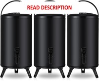 $130  10L Stainless Steel Dispenser - Black