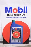 36"x24" Mobil Motor Oil Metal Double Sided Sign