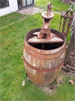 Antique Pump & Barrel