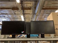 3 Dell Desktop Computer Monitors Untested