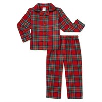 SMALL KIDS(6-7)  Family Flannel Pajama Set A18