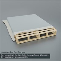 Glance 8-in Easy Wood Box Spring/Foundation B102