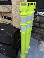 3X Lime Polyethylene Delineator Post, No Base B108