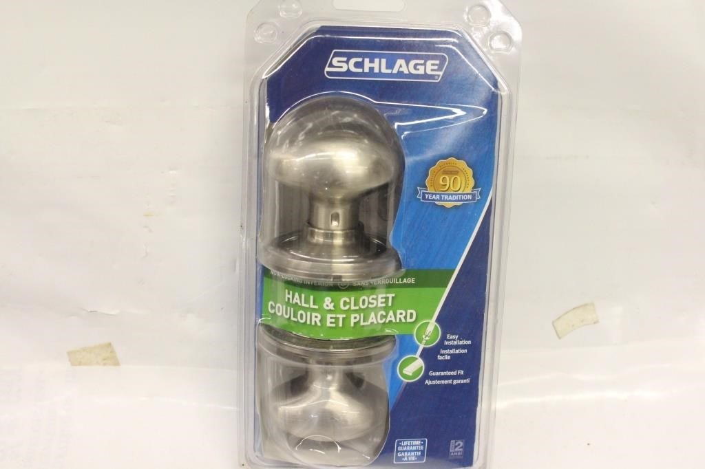 Schlage Hall & Closet Doorknob in Package