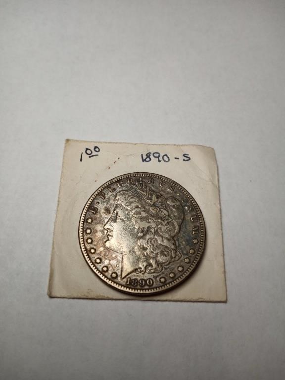 Morgan Head Silver Dollar 1890 S