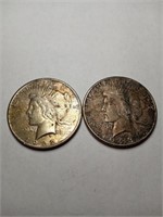 Peace Dollar (x 2) 1922 & 1923