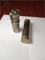 Sealed Roll Of Nickels & A Penny Tube