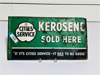 Double Sided Cities Service Flange Sign