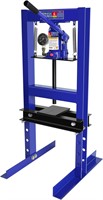 6-Ton Hydraulic Press with Gauge  Blue