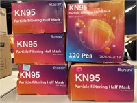 600 NIB KN95 Masks - 120 Per Box
