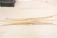 Vintage Wood Long Bows Lot Longest 7 ft