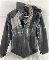 Free Country Black Snow Jacket, Size L 14/16