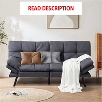Opoiar Futon Sofa Bed  Convertible  Grey