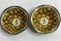2 Adorable Vintage Small Peanut Dishes