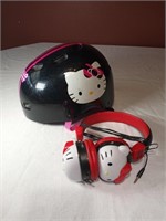 Hello Kitty Helmet & Headphones