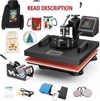 15x15 Heat Press  Sublimation  5 in 1