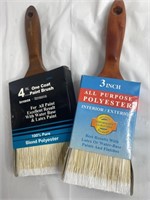 New 3" & 4” Polyester Paint Brushes