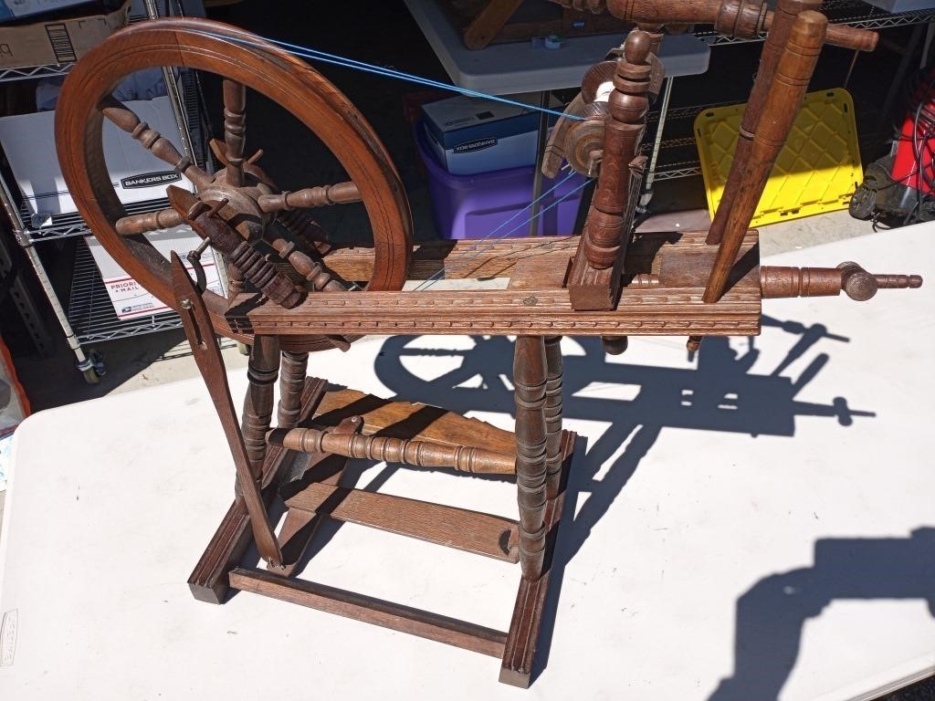 1880s German Spinning Wheel - works well